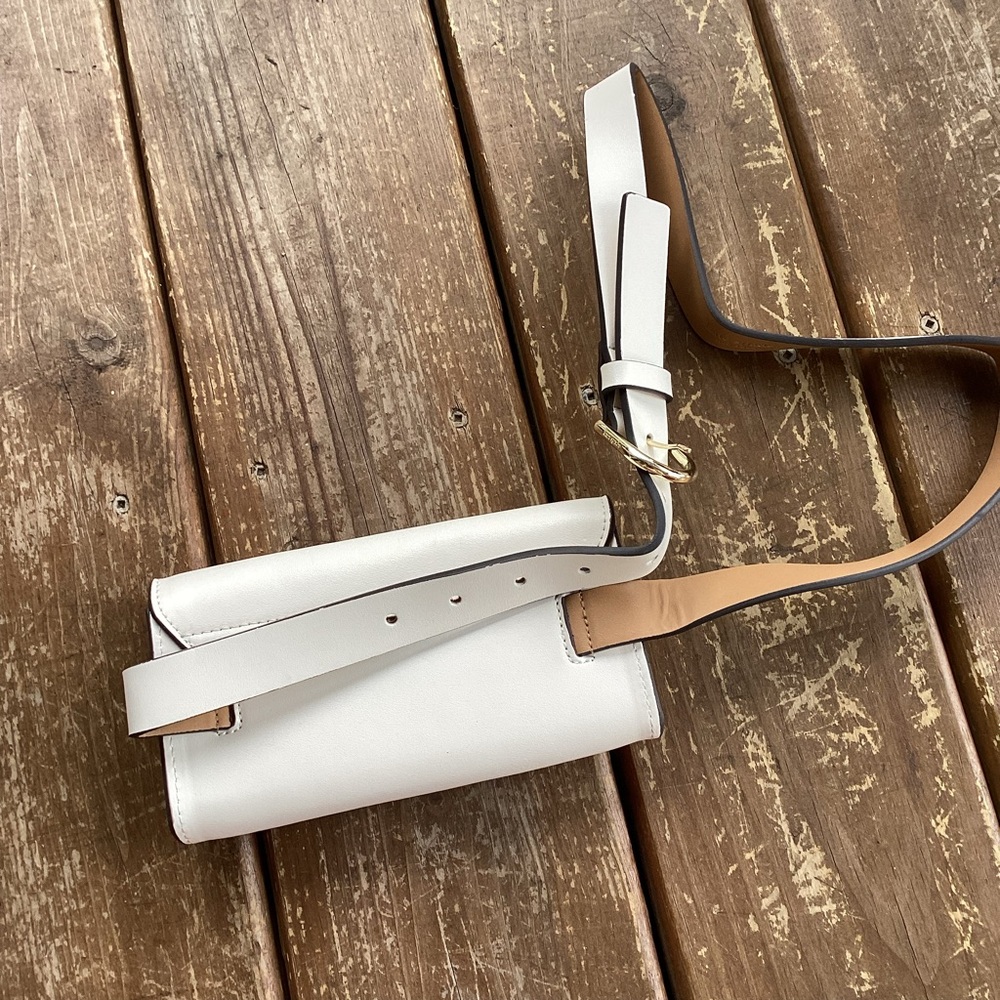 kate spade Cream Leather Bow Belt Bag - Picture 5 of 9